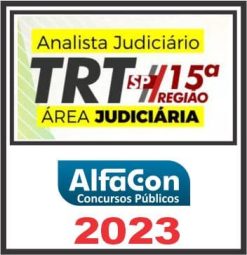 TRT SP - 15ª REGIÃO (ANALISTA JUDICIÁRIO - ÁREA JUDICIÁRIA) ALFACON 2023