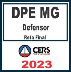 DPE MG (Defensor) Pós Edital - Cers 2023