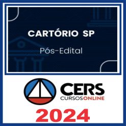 Cartório SP (Cartório de São Paulo) Pós Edital - Cers 2024